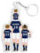 lorajewel Papa Porte-clés Personnalisés Porte-Clés Famille du Football avec 2-4 Prénoms Cadeau Papa Homme Acrylique Porte-clés Cadeau Fete des Peres Noël Anniversaires (blue-4 name)