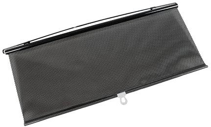 A ABSOPRO Retractable Car Window Sun Shade Visor Windshield Roller 125x58cm | Car Window Sun Shade, with Suction Cups, PVC, 47.24x21.85