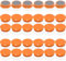 DUJEQM Magnete für Magnettafel - 30 Stück Starke Orange Kühlschrankmagnete – Runde Magnet Mini Magnete für Whiteboard, Magnetwand & Pinnwand – Klein Magneten, Bunte Tafelmagnete für Küche, Büro,Schule
