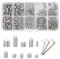 TOP-VIGOR 308Pcs Cone Cup Point Grub Screws, M3/M4/M5 Hex Head Socket Screws Set Assorted, Threads Screws with Internal Hex Drive for Door Handle, Faucet, Light Fixture Home Repairs, Fixtures
