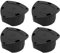 OTOTEC Lot de 4 cache-prises à 13 broches pour prise de remorque 13 broches - Cache de stationnement pour prise de remorque à 13 broches - Noir