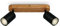 B.K.Licht - Deckenlampe schwenkbar, GU10 Fassung, max. 9 W, Deckenleuchte, Lampe, Wohnzimmerlampe, Schlafzimmerlampe, Küchenlampe, Deckenstrahler, Deckenbeleuchtung, 27 cm, Schwarz-Holz