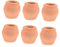 DRESSOOS 6pcs Miniature Ceramic Flower Pots for Pottery for Indoor Plants Garden Decor and Office Windowsill Decoration
