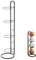 TEUYOE Ball Rack, 4-Layer Ball Storage, Removable Ball Holder, Vertical Ball Storage, Ball Storage Rack, Metal Ball Rack, Basketball Storage Rack for Soccer Basketball