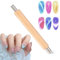 Qianyu Katzenaugen Magnet Nagelwerkzeug Professionelles Doppelkopf Magnetstab Nagelkunst Design Werkzeugstifte für 3D-magnetische Katzenaugen-Nagellack-Designs, Studio, Salon, Heimwerker