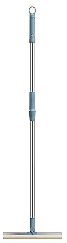 Wadakada Reusable Remover for Pet Hair Adjustable Long Handle Carpet Rake Remover for Embedded Fur Scraper and Dog Hair Remover Blue