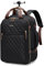 GOLF QUALITY Sac à dos de voyage à roulettes avec roulettes, article personnel, sac à dos à roulettes, sous le siège, bagage à main, Noir , 43,2 cm (17)