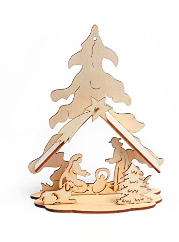 Weihnachten-Krippe VBS Steckbausatz Heiligabend Krippen-Basteln