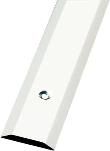 Amig - Bodendichtleiste - 985 mm x 34 mm - Glatte Übergangsleiste mit Befestigung durch Anschrauben - Kantenumleimer zum Verkleben - 18/8 Edelstahl, matt silberfarben