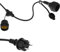 PrimeMatik - Guirnalda de 5 Bombillas Luces con Casquillo E27 para Exterior IP44 Cable eléctrico de 5m Extensible