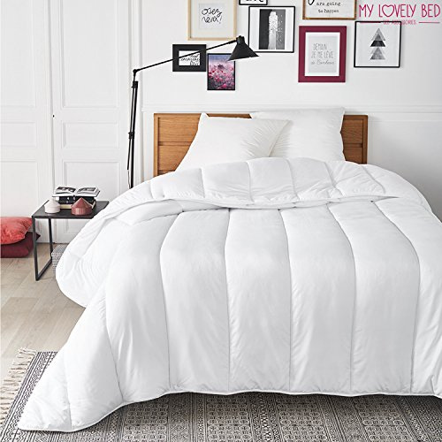 My Lovely Bed - Couette 4 Saisons - 200x200 cm - 3 en 1 (200g/m² et 300g/m² = 500g/m²) - Chaude pour l'hiver/Légère pour l'été