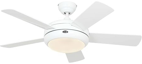Deckenventilator mit Licht CasaFan 9510561 TITANIUM 105 weiß satiniert/weiß