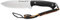 IFIELD Workout EL29101 Sportjagdmesser, satiniert, 15 cm MOVA-Klinge, Ledertasche mit Feuerstein und Schleifstein, Campinggerät zum Angeln, Jagen, Sportaktivitäten