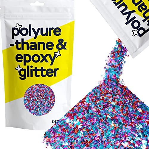 Hemway Resin Glitter Harlequin Mix with Rose Gold 100g Mixed Chunky