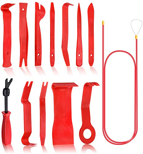 sukudon 13PCS Outils pour Garnitures Outils de Démontage Installation pour Voiture Démonte Plastique