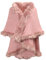 ZLYC Damen Winter Kunstpelz Poncho Strick Schal Stola Warm Cape Cardigan (Festes Rosa),Einheitsgröße