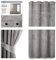 AmeliaHome Set Vorhang H 245 x B 140 cm mit Raffhalter 54 x 10 cm Velvet Optik Stahl 1 St. Ösenschal Samt Halbverdunkelungsvorhang Fensterdekoration Dekoschal Dekorvorhang