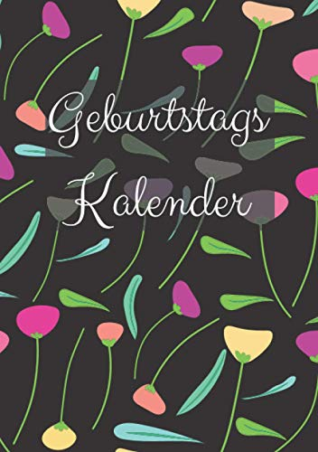 Geburtstagskalender: Geburtstagskalender jahresunabhängig zum Ausfüllen, A5, Deutsch