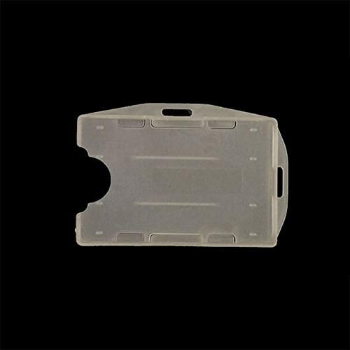 Lot de 5 porte-cartes double face ouverts en plastique PP rigide 95 mm x 64 mm (2 cartes)