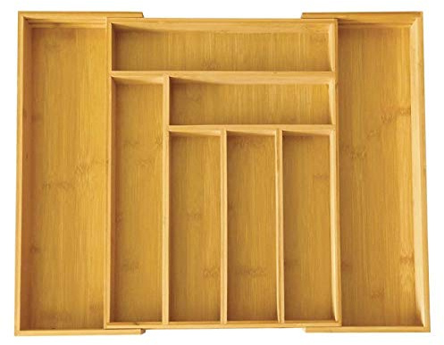 KING HOFF Besteckkasten aus Bambus 35.5 x 26.5 x 5 cm - KH-1222