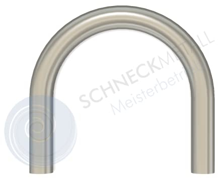 Schneck Edelstahl Schweißbogen 180° Grad V2A 33,7mmRohrbogen Langbogen Rohr Bogen