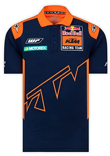 Red Bull Poloshirt KTM Official Teamline Blau Gr. S
