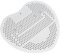 Tamis pour Urinoir et Déodorant, Ecran pour Urinoir Désodorisant pour Urinoir en Forme de Cœur en Plastique Durable Compatible avec la Plupart des Urinoirs 19x17x0.5cm (Blanc)