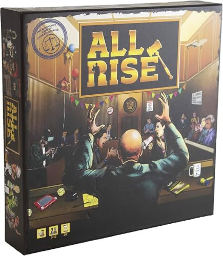 All Rise Brettspiel – Das lächerliche Geschichtenerzählen und Diskussionsspiel im Gerichtssaal