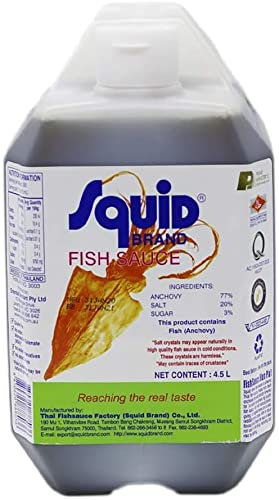 Sauce de Poisson SQUID 4,5L/Bidon - Lot de 1, 2 et 3 Bidons - Livraison Gratuite France - Expédition depuis France par la sté Bo Time (1)