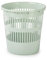 CABLEPELADO Papelera rejilla plastico, Cubo de reciclar, Cesta de basura, Papelera de plástico, Papelera escritorio, Papelera oficina, 28 cm alto x 27.5 cm diámetro, Capacidad 12 Litros, Verde claro
