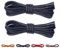 CCSOFTIME 2 Pares Cordones Redondos Encerados,Largos Cordones Azul para Zapatos de Vestir Traje Oxford Botas,Cordoneras para Botines de Hombre Mujer Niños Adultos,Cordones Zapatos Vestir 140cm