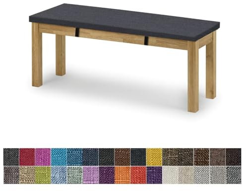 yaoumeo Bankauflage Sitzkissen,Bankkissen,120x40x5cm Gartenbank Auflage,Waschbar-Abnehmbarem,Mehrere Farbgrößen Verfügbar(Warmes Grau)