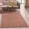 carpet city Shaggy Teppich Hochflor - 200x200 cm - Rosa-Rot Einfarbig - Weicher Wohnzimmerteppich Uni Modern - Polyester-Teppiche Soft Flauschig-Weich Schlafzimmer - Kinderzimmerteppich