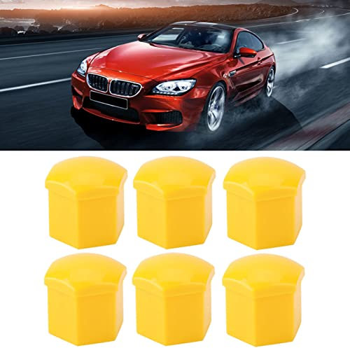 20pcs 17mm Car Wheel Nut Rim Cover Car Cover Protective Caps Wheel Nut Rim Cover, Car Cover Protective Caps Lug Nut Covers (Gelb)