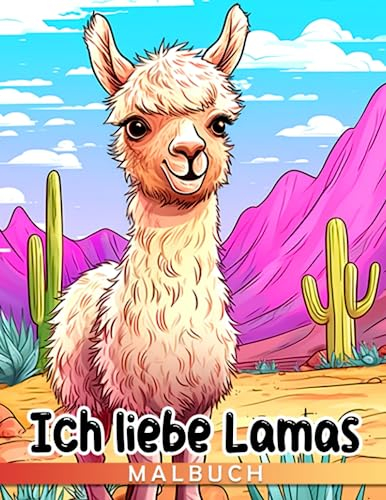Ich liebe Lamas Malbuch: Entspannen Sie sich und lassen Sie sich von Lama-Themen-Geschenken für Freunde und Homies mit niedlichen und friedlichen Designs und Mustern verwöhnen.