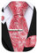 Barry.Wang Corbata de seda delgada de 63 pulgadas para hombre, diseño de cachemira sólida, gemelos cuadrados de bolsillo, 4 piezas, clásico, boda, fiesta de negocios, Rosa Puro, Taille unique