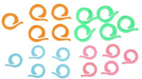 20 Stücke 2 Größen Häkeln Zählen Stricken Stich Split Ring Marker Zähler Hause Zufällige Farben Stabil Und Langlebig Professionell und attraktiv