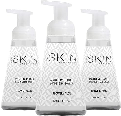 ProSkin Schaumseife mit Aloe 3x320ml - Seife im Spender 3er Set - Vegane Flüssigseife - Handseife Flüssig im Schaum - Flüssige Seife mit dem Betörenden Duft von Blumen