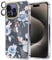 luolnh Compatible with iPhone 15 Pro Max Case,for Women Girls,Shockproof Clear Floral Pattern Hard Back Cover for iPhone 15 Pro Max 6.7 2023 -Blue