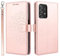 ELTEKER Etui Coque pour Samsung Galaxy A53 5G Protection Housse en Premium Cuir PU Pochette Rabat Clapet Case Porte Carte Magnétique Samsung A53 Etui Portefeuille - Or Rose