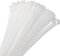 sourcing map 200pcs 400mm/16 40 Lbs Cable Zip Ties Self-Locking Extra Long Nylon Cable Tie Wraps 5mm for Cord Management, White