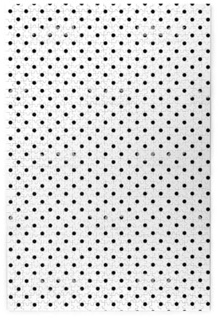 Schwarzes rundes Punkt-Holzpuzzle – herausforderndes Bilder-Puzzle-Spiel für Erwachsene und Puzzle-Enthusiasten – 1000-teiliges interaktives Puzzle