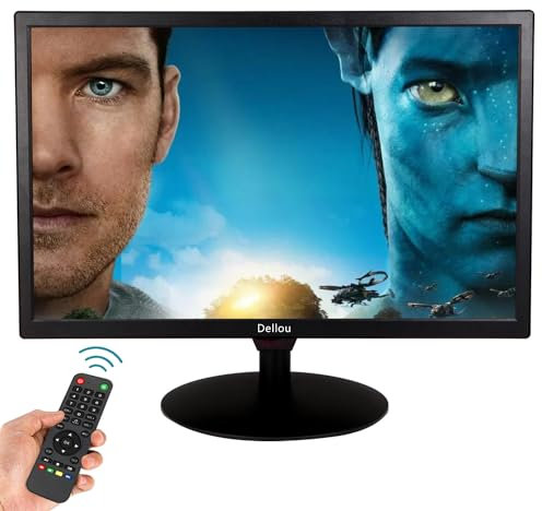 Eoulyee 24 inch Monitoring LCD Display Security Camera Monitor Multifunction Interface HDMI, AV, BNC, VGA, USB, PC Input CCTV Computer Monitor Built-in Speaker 1920x1080 Full HD