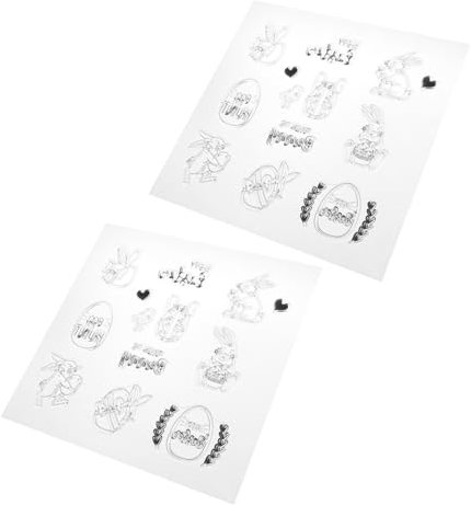 Tofficu 4stücke Easter Stempelset Transparente Stempel Für Ostereier Und Hasen Für Scrapbooking Grußkarten Und Kreative Bastelprojekte Langlebig Und Wiederverwendbar