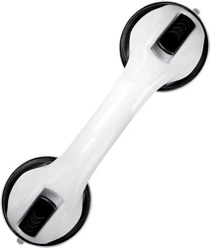 Sicherheits-Hilfsgriff, Duschgriff, rutschfeste Unterstützung, WC, Badezimmer, sicherer Haltegriff, Handlauf mit Vakuum-Sauger und Saugnapf Haltegriffe für Senioren(1Pcs Black)