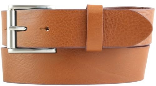BELTINGER Jeans-Gürtel mit Rollenschnalle aus Vollrindleder 4 cm | Hochwertiger Leder-Gürtel für Herren 40mm | Herren-Gürtel made in Italy
