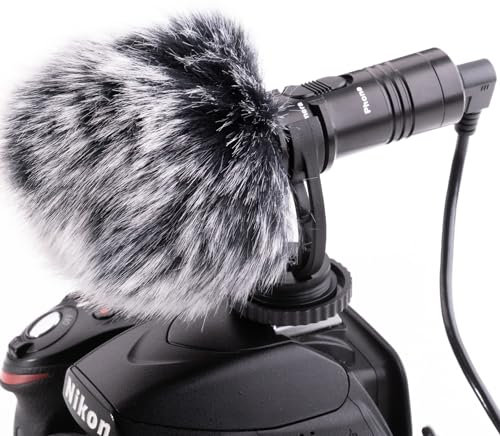 Nicama SGM8S 3.5mm Shotgun microfono per Fotocamera DSLR Canon EOS Nikon Sony Camcorder