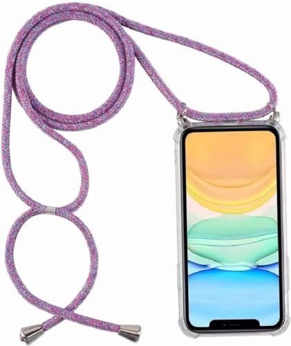 Sewutoyu Coque Compatible pour Vivo Y28s 5G, Housse pour Smartphone à Porter au Cou - Étui à bandoulière Cordon - Lanyard Case Protection Complète, Étui en Silicone Transparent, Licorne