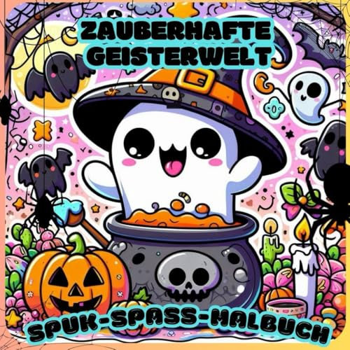Zauberhafte Geisterwelt - Spuk Malbuch für kleine Ausmalfreunde (Einzigartige Kawaii Malbücher, Band 3)