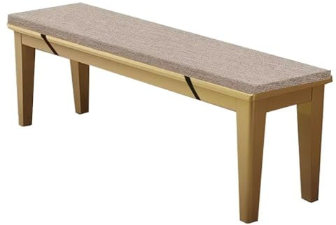 WEALSFUN Stuhlkissen Bankauflage Bankkissen Unterseite Antirutsch Bezug Waschbar Sitzauflag für Fensterbank Gartenbank Schaukel Terrasse Esstisch Outdoor Drinnen,Grau 100x40x5CM